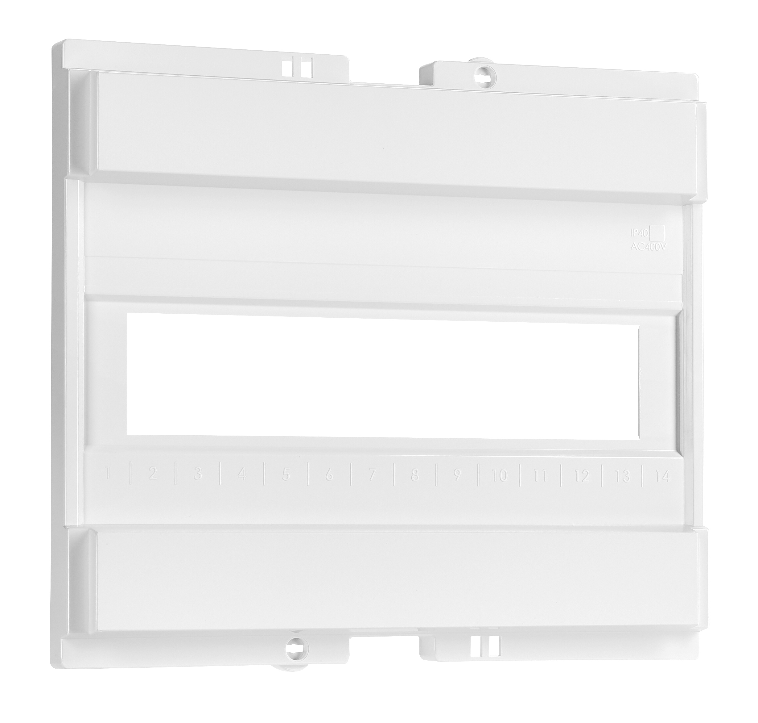 Kunststoffrahmen für BK085, 1-reihig, IP40, transparente Tür
