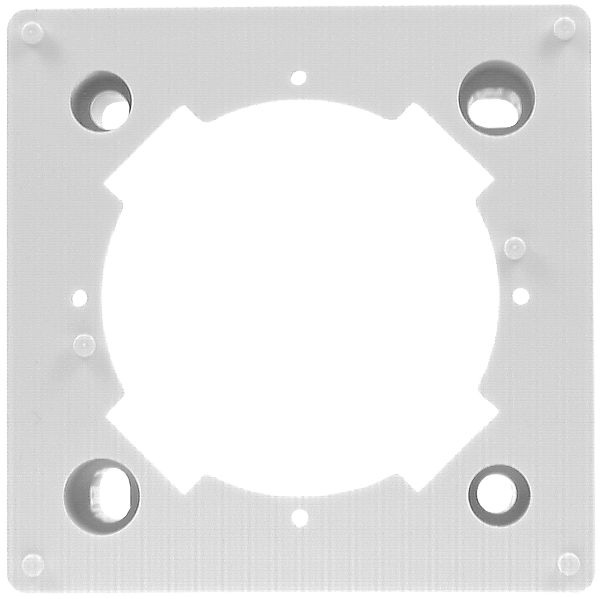 Foto: SAT Aufputzrahmen für HSZUDxR88D, 80x80mm, RAL9010, TZU 1-00 (c) Schrack