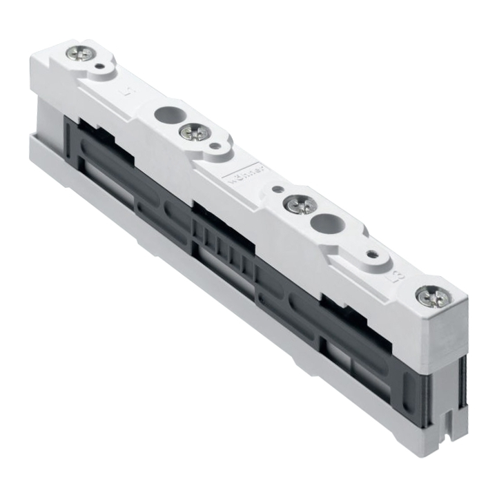 Universal Sammelschienenträger 3-polig +Anschlusslöch. innen