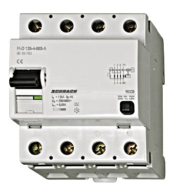 FI-Schalter 125A, 4-polig, 300mA, Typ AC