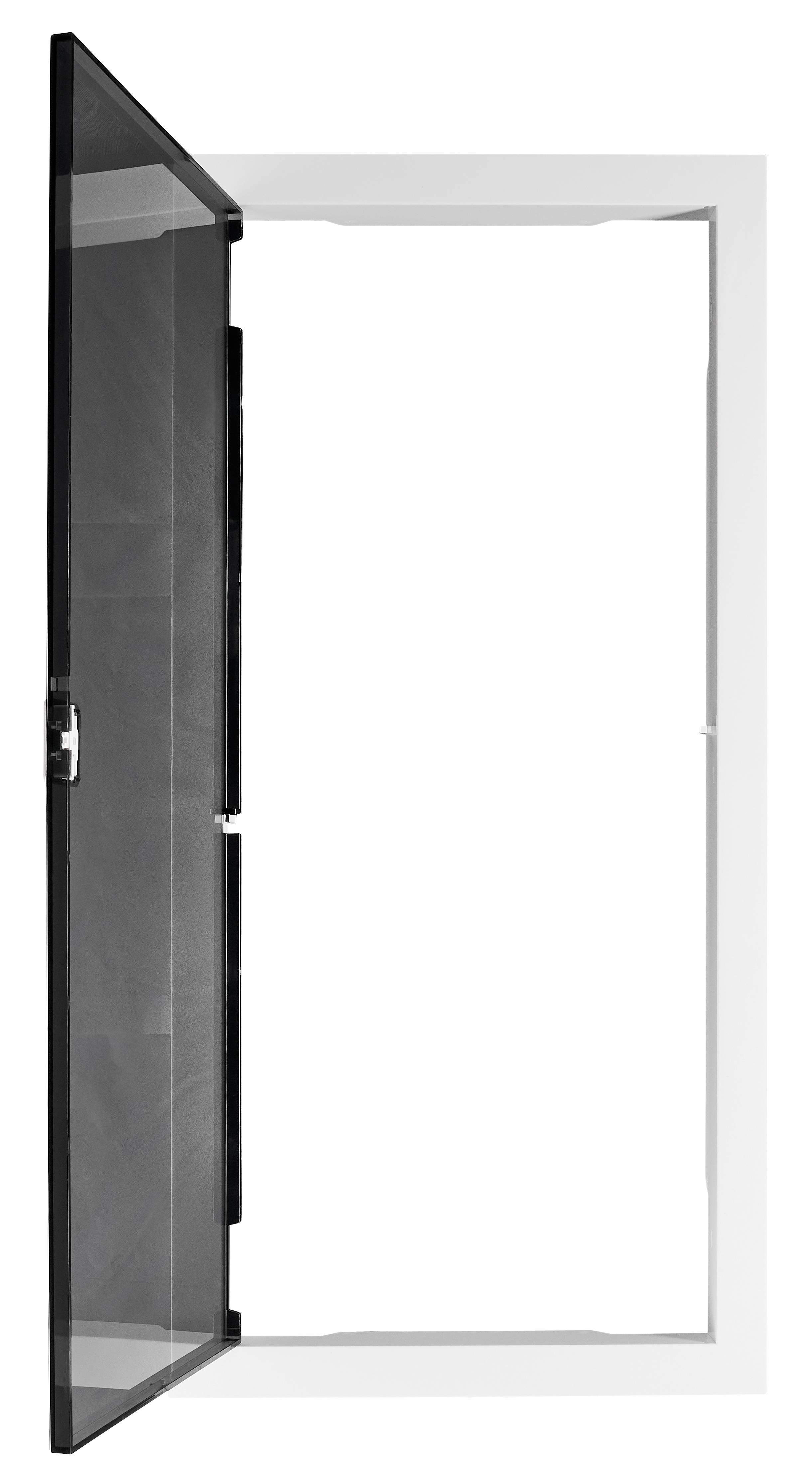 Kunststoffrahmen für BK085, 4-reihig, IP40, transparente Tür