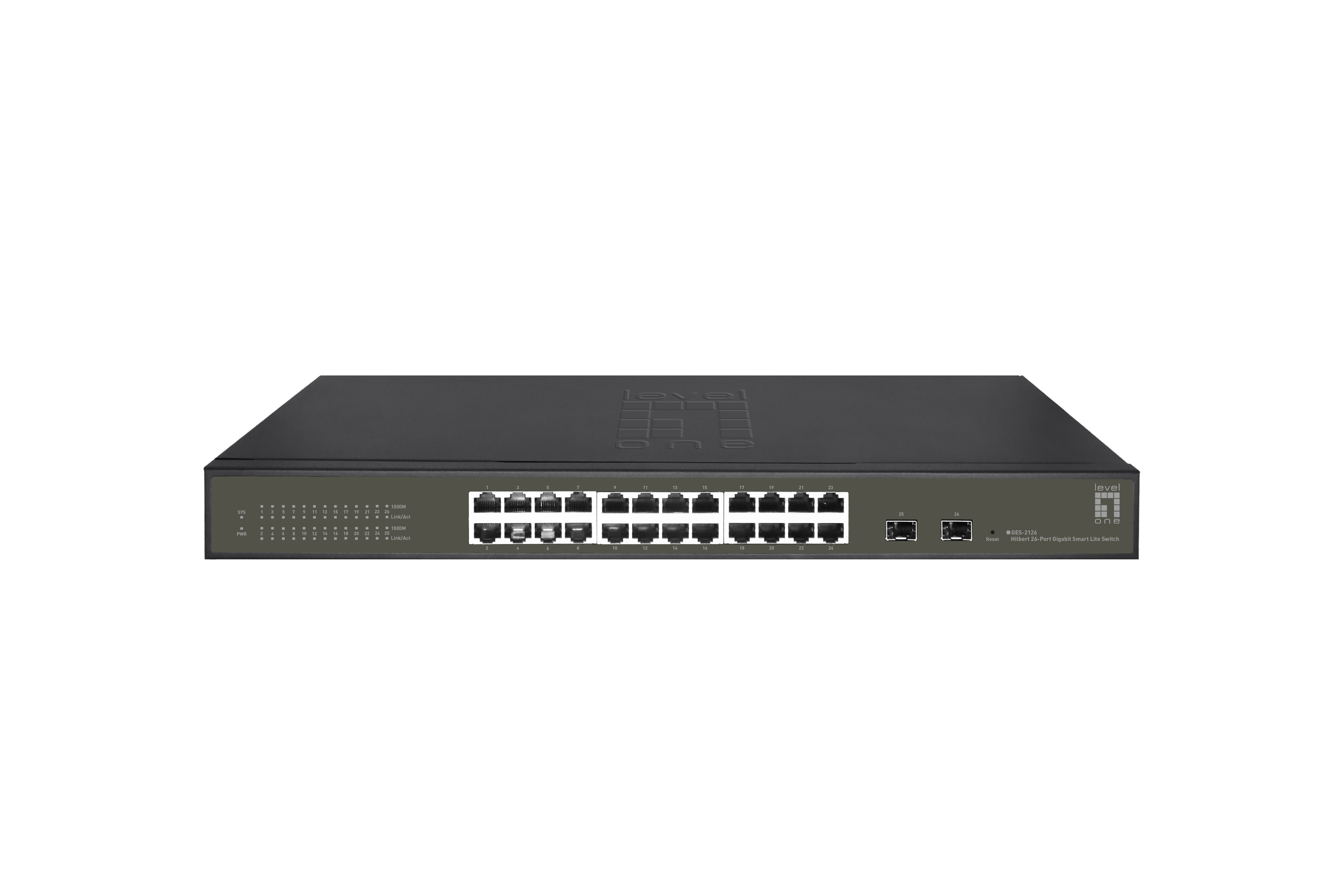 Switch SmartLite 24xRJ45 10/100/1000 + 2xSFP, 19"