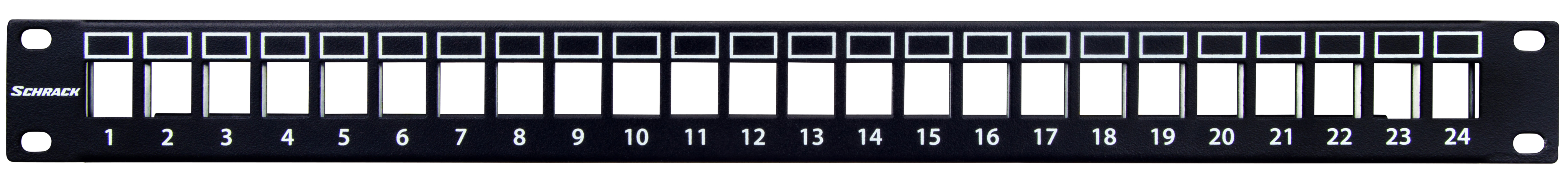 Patchpanel 19" leer für 24 Module (SFA)(SFB), 1HE, RAL9005