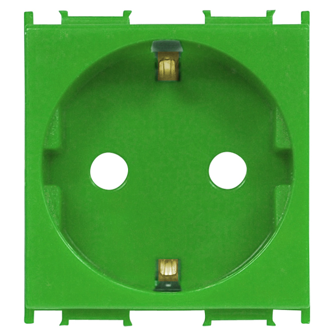 Foto: Steckdose mit erhöhtem Berührungsschutz grün 16A (c) Schrack