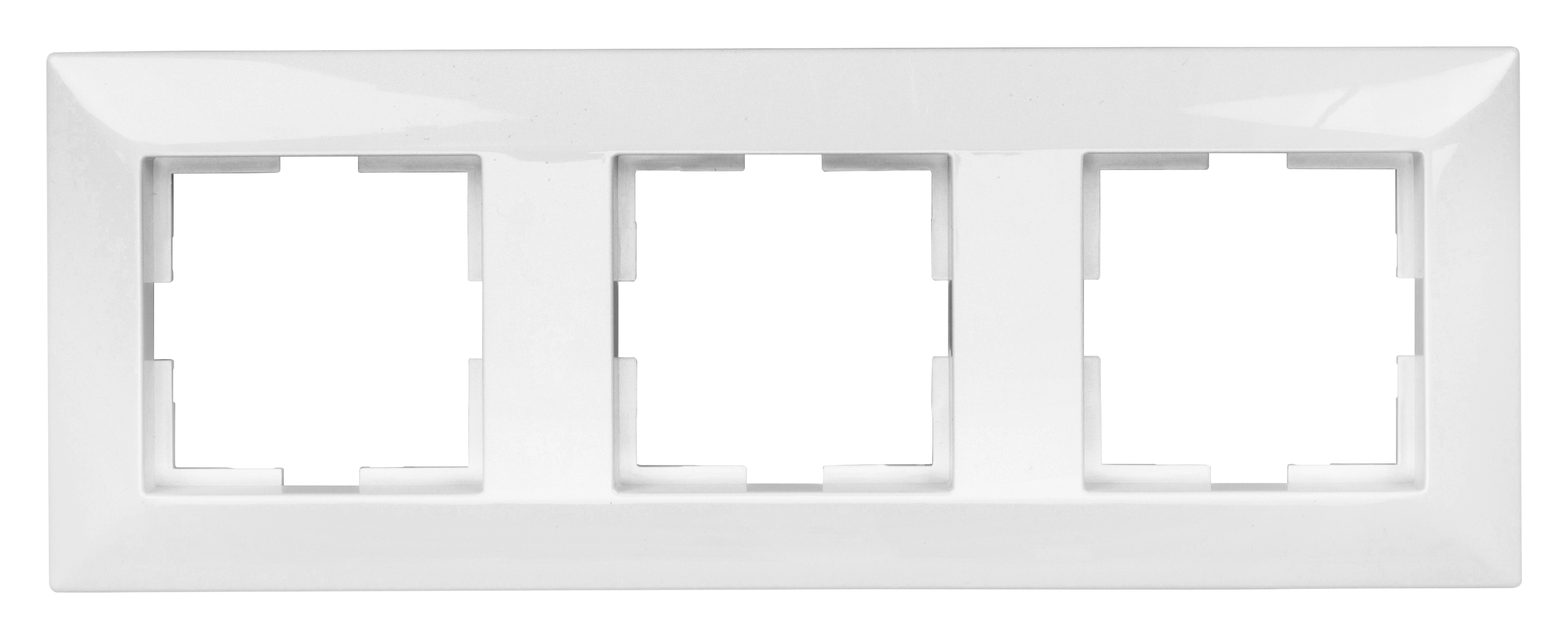 Rahmen 3-fach, Design CLASSIC, weiß