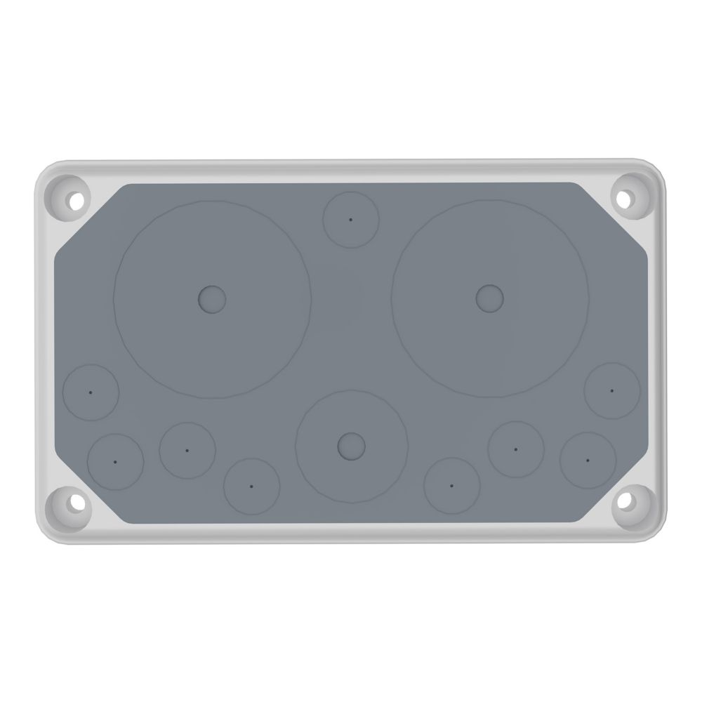 Isolierstoff-Flansch, IP55, 9xØ3-20, 1xØ3-40, 2xØ3-70mm