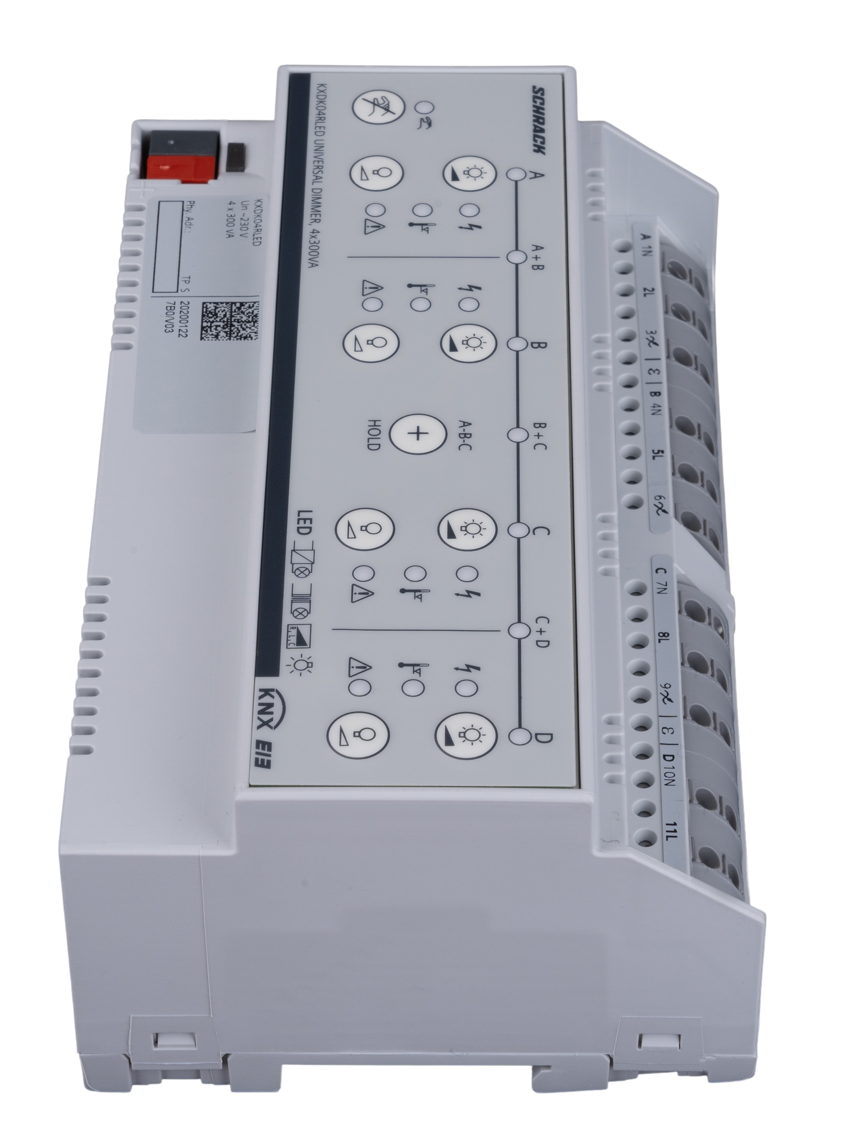 KNX Universal Dimmaktor, 4x300VA (für dimmbare LED geeignet)