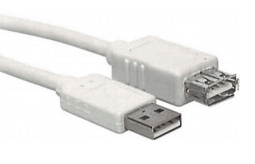 Foto: USB 2.0 Verlängerungskabel, A Stecker-A Buchse, 3,0m, Grau (c) Schrack
